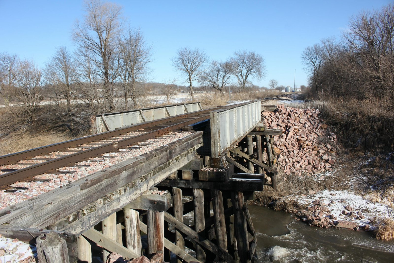 Looking north